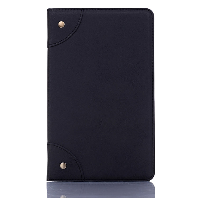 Retro Book Style Horizontal Flip Leather Case for Galaxy Tab A 8 (2019) P200 / P205,  with Holder & Card Slots & Wallet (Black) - Tab A 8.0 & S Pen (2019) P200/P205 by buy2fix | Online Shopping UK | buy2fix