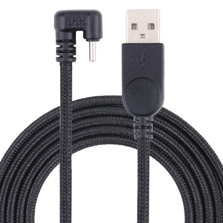 U-shaped USB-C / Type-C Male to USB Male Nylon Braid Charge Data Cable - USB-C & Type-C Cable by buy2fix | Online Shopping UK | buy2fix