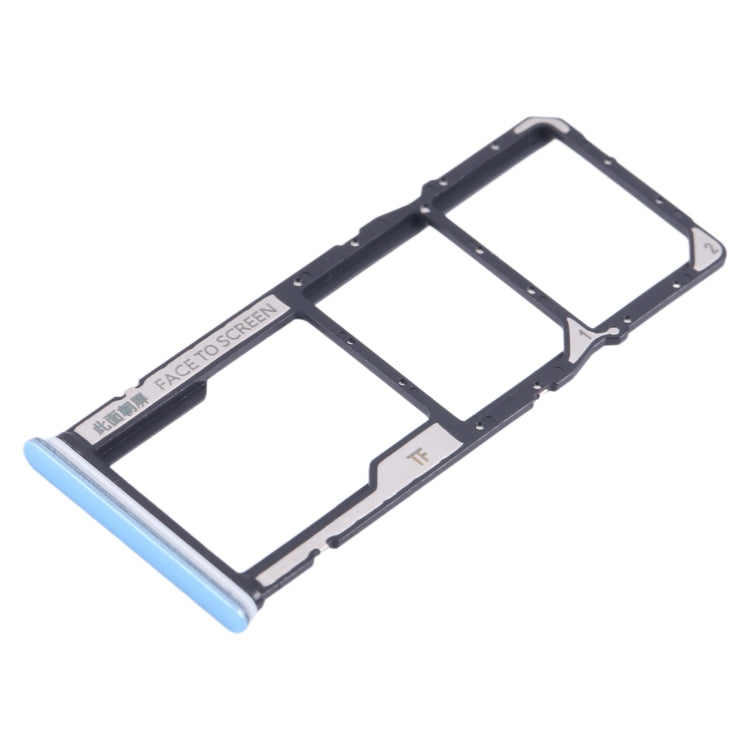 For Xiaomi Redmi Note 12 4G SIM Card Tray + SIM Card Tray + Micro SD Card Tray (Blue) - Card Tray by buy2fix | Online Shopping UK | buy2fix