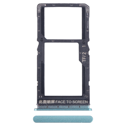 For Xiaomi Redmi Note 12 5G SIM Card Tray + SIM / Micro SD Card Tray (Green) - Card Tray by buy2fix | Online Shopping UK | buy2fix