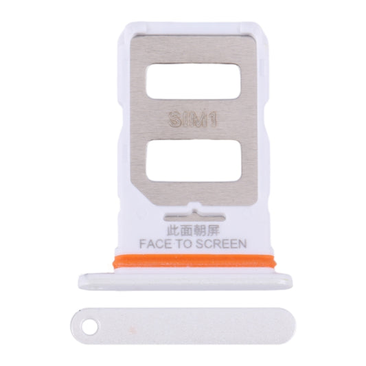 For Xiaomi Redmi Note 13 Pro 5G SIM Card Tray + SIM Card Tray (White) - Card Tray by buy2fix | Online Shopping UK | buy2fix