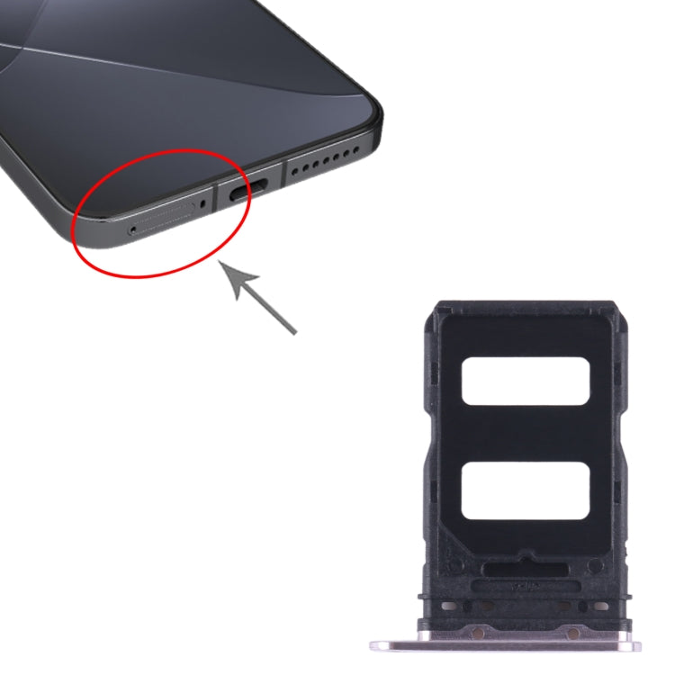 For Xiaomi 14 SIM Card Tray + SIM Card Tray (Purple) - Card Tray by buy2fix | Online Shopping UK | buy2fix