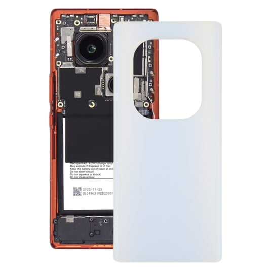 For Tecno Phantom X2 AD8 Original Battery Back Cover(White) - Back Cover by buy2fix | Online Shopping UK | buy2fix