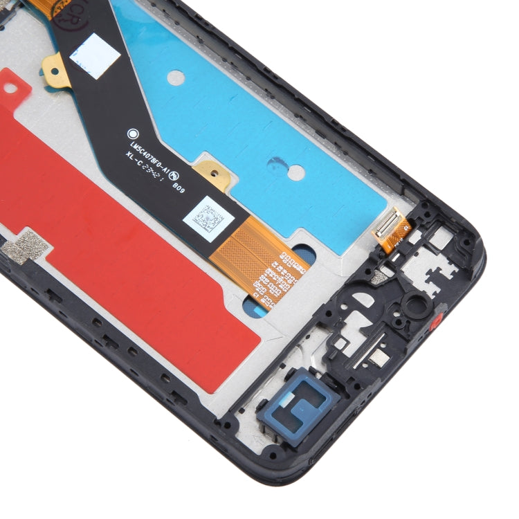 For ZTE Blade A54 LCD Screen Digitizer Full Assembly with Frame (Black) - For ZTE by buy2fix | Online Shopping UK | buy2fix