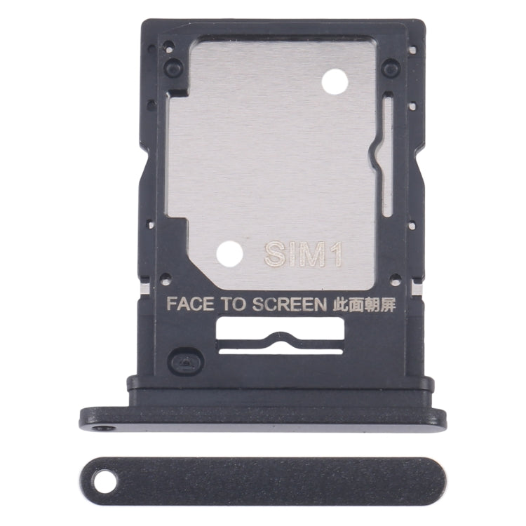 For Xiaomi Redmi 13 4G Original SIM Card Tray + SIM / Micro SD Card Tray (Black) - Card Tray by buy2fix | Online Shopping UK | buy2fix