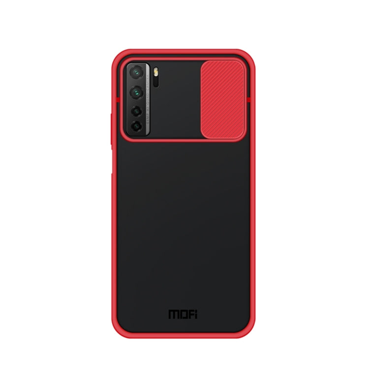 For Huawei nova 7 SE MOFI Xing Dun Series PC + TPU Anti-peep Waterproof And Anti-drop All-inclusive Protective Shell, Translucent Frosted(Red) - Huawei Cases by MOFI | Online Shopping UK | buy2fix