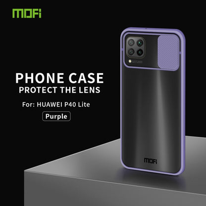 For Huawei P40 lite MOFI Xing Dun Series PC + TPU Anti-peep Waterproof And Anti-drop All-inclusive Protective Shell, Translucent Frosted(Purple) - Huawei Cases by MOFI | Online Shopping UK | buy2fix