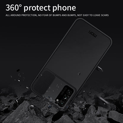 For Huawei HonorV30 MOFI Xing Dun Series PC + TPU Anti-peep Waterproof And Anti-drop All-inclusive Protective Shell, Translucent Frosted(Black) - Huawei Cases by MOFI | Online Shopping UK | buy2fix