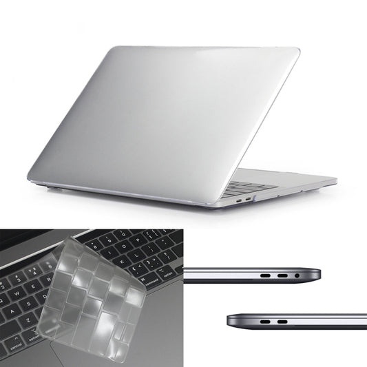 ENKAY Hat-Prince 3 in 1 For MacBook Pro 13 inch A2289 / A2251 (2020) Crystal Hard Shell Protective Case + Europe Version Ultra-thin TPU Keyboard Protector Cover + Anti-dust Plugs Set(Transparent) - MacBook Pro Cases by ENKAY | Online Shopping UK | buy2fix