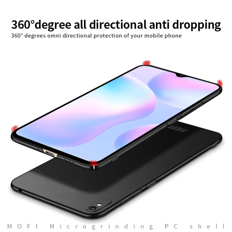 For Xiaomi Redmi 9A MOFI Frosted PC Ultra-thin Hard Case(Black) - Xiaomi Cases by MOFI | Online Shopping UK | buy2fix