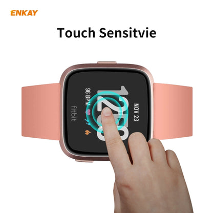 2 PCS For Fitbit Versa 3 / Fitbit Sense ENKAY Hat-Prince 3D Full Screen Soft PC Edge + PMMA HD Screen Protector Film - Screen Protector by ENKAY | Online Shopping UK | buy2fix