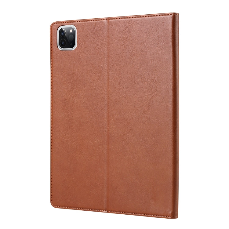 For iPad Air 11 2024 / Air 2022/2020 10.9 Knead Skin Texture Leather Tablet Case(Brown) - iPad Air (2022) / (2020) 10.9 Cases by buy2fix | Online Shopping UK | buy2fix