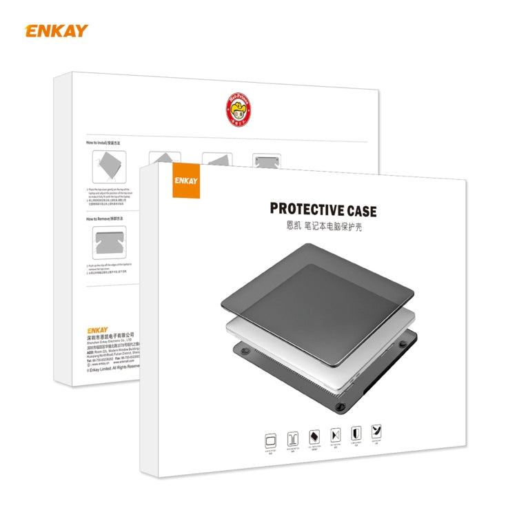 ENKAY 3 in 1 Crystal Laptop Protective Case + US Version TPU Keyboard Film + Anti-dust Plugs Set for MacBook Pro 13.3 inch A1708 (without Touch Bar)(Transparent) - MacBook Pro Cases by ENKAY | Online Shopping UK | buy2fix