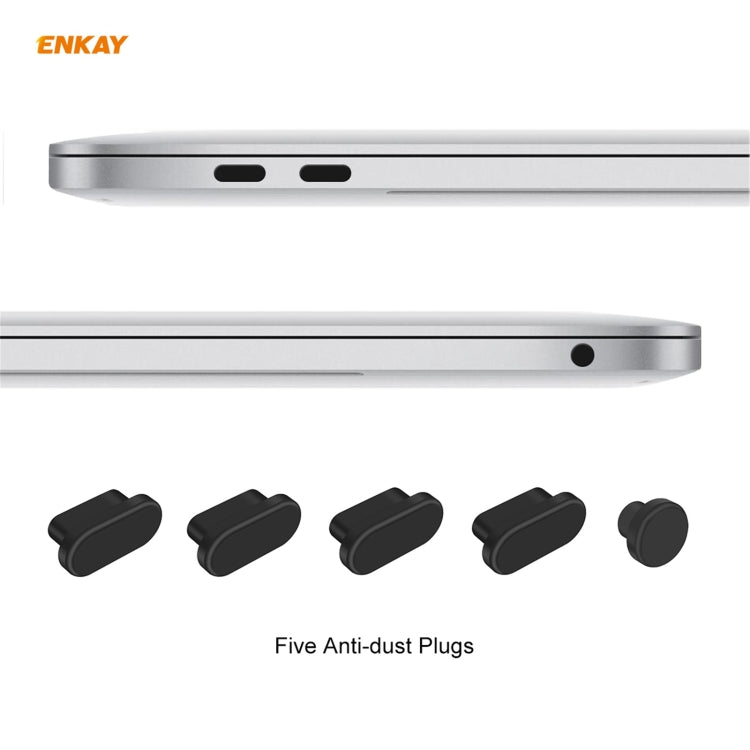 ENKAY 3 in 1 Matte Laptop Protective Case + EU Version TPU Keyboard Film + Anti-dust Plugs Set for MacBook Air 13.3 inch A1932 (2018)(Orange) - MacBook Air Cases by ENKAY | Online Shopping UK | buy2fix