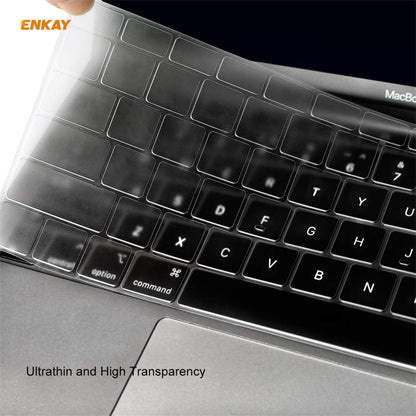 ENKAY 3 in 1 Matte Laptop Protective Case + EU Version TPU Keyboard Film + Anti-dust Plugs Set for MacBook Air 13.3 inch A1932 (2018)(Black) - MacBook Air Cases by ENKAY | Online Shopping UK | buy2fix