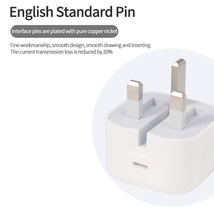 A2344 20W PD 3.0 Type-C / USB-C Folding Travel Charger + USB-C / Type-C to 8 Pin Fast Charging Data Cable Set, UK Plug, Length: 2m - USB Charger by buy2fix | Online Shopping UK | buy2fix