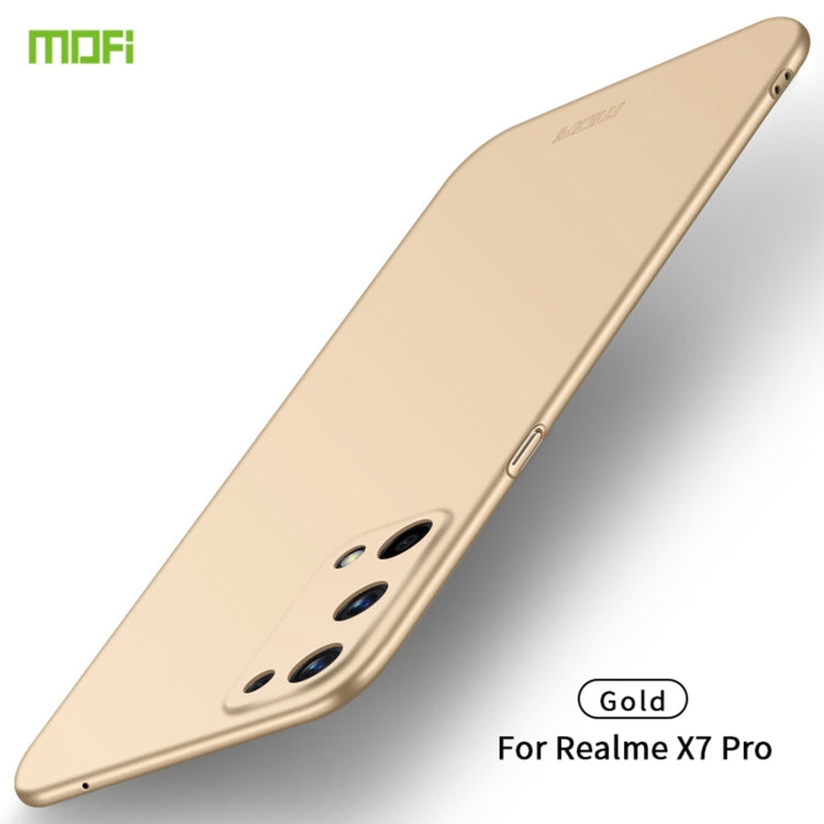 For OPPO Realme X7 Pro MOFI Frosted PC Ultra-thin Hard Case(Gold) - Realme Cases by MOFI | Online Shopping UK | buy2fix