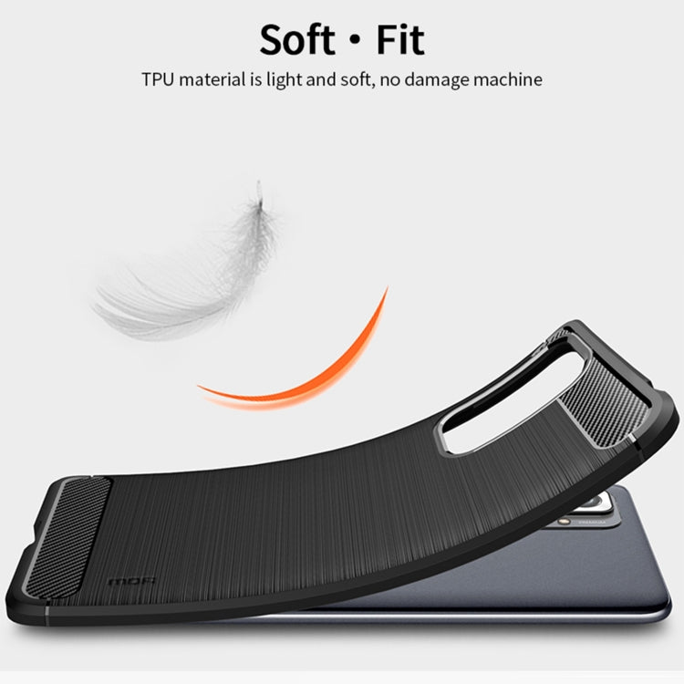 For Xiaomi Redmi Note 10 Pro / Note 10 Pro Max MOFI Gentleness Series Brushed Texture Carbon Fiber Soft TPU Case(Black) - Xiaomi Cases by MOFI | Online Shopping UK | buy2fix