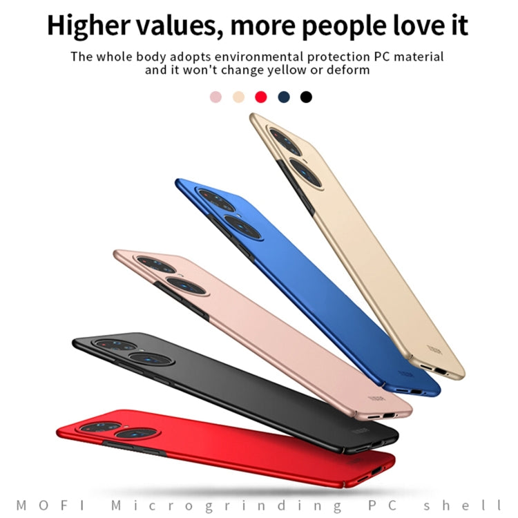 For Huawei P50 Pro MOFI Frosted PC Ultra-thin Hard Case(Red) - Huawei Cases by MOFI | Online Shopping UK | buy2fix