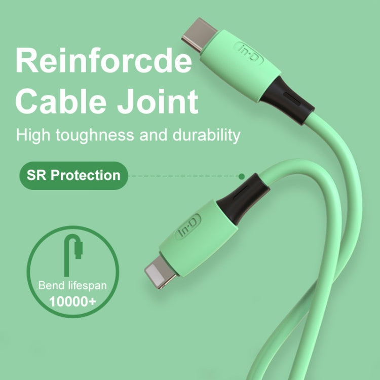 ENKAY Hat-Prince ENK-CB209 PD 20W 3A Type-C to 8 Pin Silicone Data Sync Fast Charging Cable, Cable Length: 1.2m(Green) - Normal Style Cable by ENKAY | Online Shopping UK | buy2fix