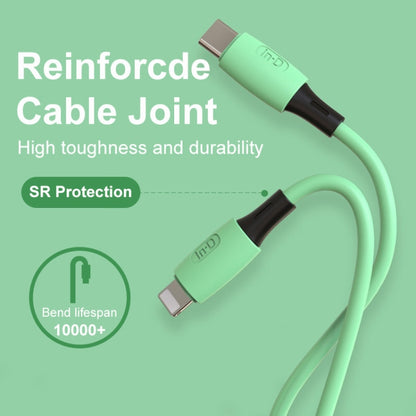 ENKAY Hat-Prince ENK-CB209 PD 20W 3A Type-C to 8 Pin Silicone Data Sync Fast Charging Cable, Cable Length: 1.2m(Green) - Normal Style Cable by ENKAY | Online Shopping UK | buy2fix