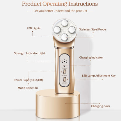 K-SKIN OP9910 EMS Anti-Aging RF Skin Lifting Face Massager For Home Use EMS Technology 3 Adjustable Levels Wrinkles Removal - Beauty Instrument by K-SKIN | Online Shopping UK | buy2fix