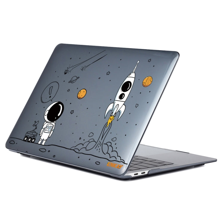 For MacBook Air 13.3 inch A1932 2018 ENKAY Spaceman Pattern Laotop Protective Crystal Case(Spaceman No.1) - MacBook Air Cases by ENKAY | Online Shopping UK | buy2fix