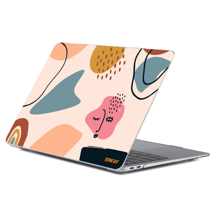 ENKAY Hat-Prince Geometry Pattern Laotop Protective Crystal Case for MacBook Pro 16.2 inch A2485 2021/A2880 2023 (Geometry No.7) - MacBook Pro Cases by ENKAY | Online Shopping UK | buy2fix