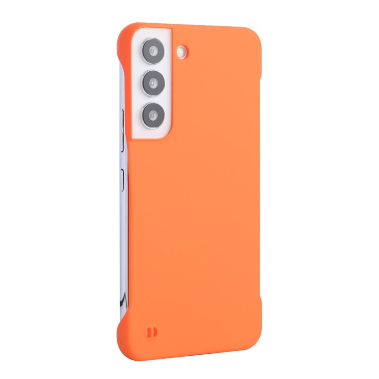 For Samsung Galaxy S22+ 5G ENKAY Matte Frameless Hard PC Case(Orange) - Galaxy S22+ 5G Cases by ENKAY | Online Shopping UK | buy2fix