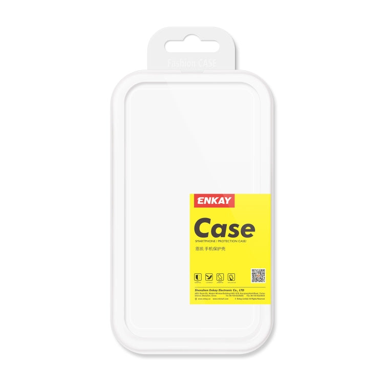 For iPhone 12 Pro Max ENKAY Frameless Hollow Shockproof PC Case(White) - iPhone 12 Pro Max Cases by ENKAY | Online Shopping UK | buy2fix