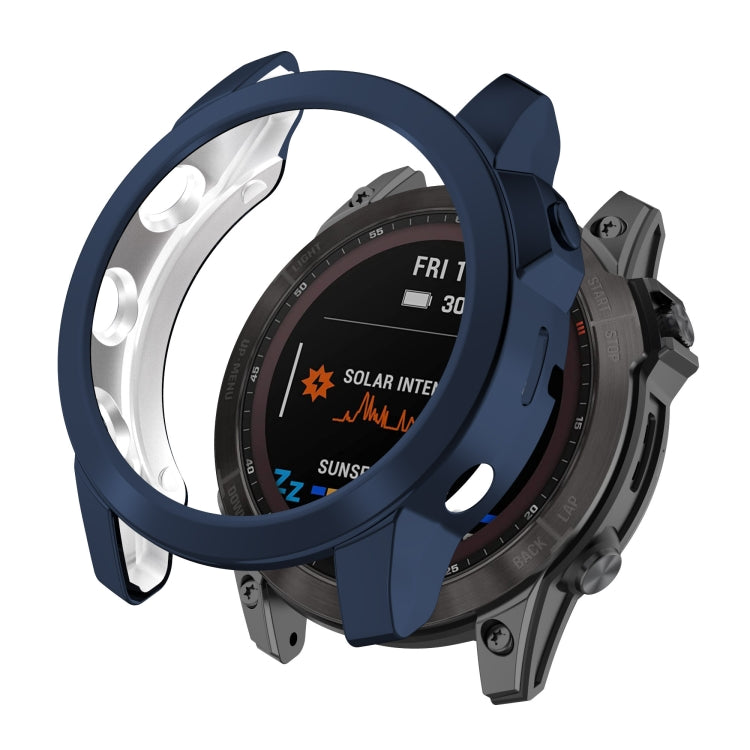 For Garmin Fenix 7X Shockproof TPU Watch Case(Black) - Watch Cases by buy2fix | Online Shopping UK | buy2fix