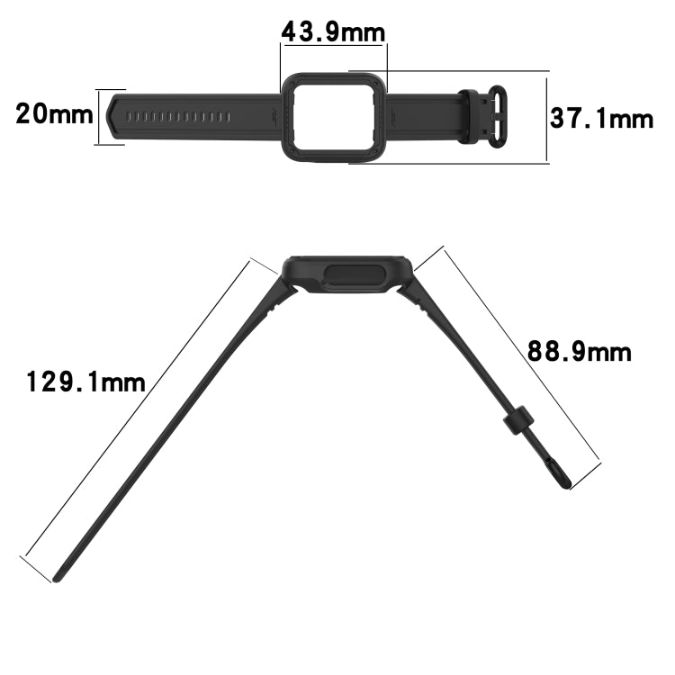 For Xiaomi Mi Watch Lite Silicone Solid Color Watch Band(Dark Green) - Watch Bands by buy2fix | Online Shopping UK | buy2fix