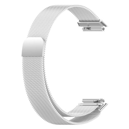 For Huawei Band 7 Milan Magnetic Watch Band(Silver) - Watch Bands by buy2fix | Online Shopping UK | buy2fix