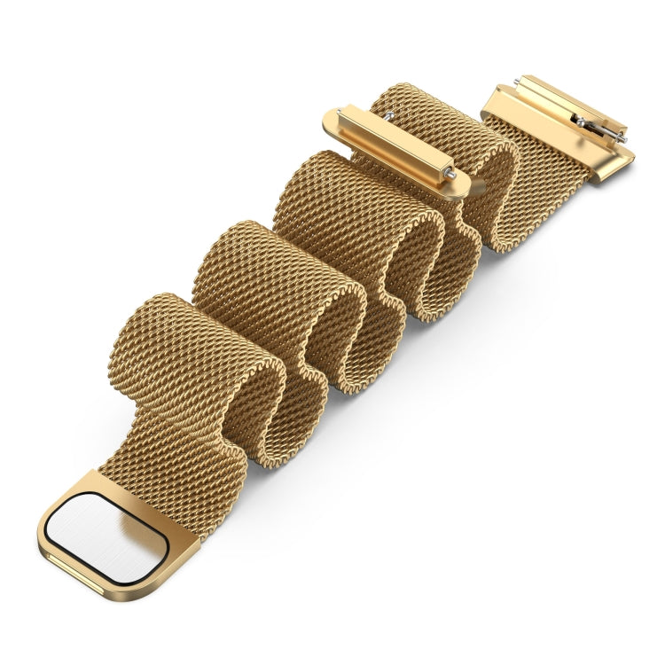 For Huawei Band 7 Milan Magnetic Watch Band(Gold) - Watch Bands by buy2fix | Online Shopping UK | buy2fix