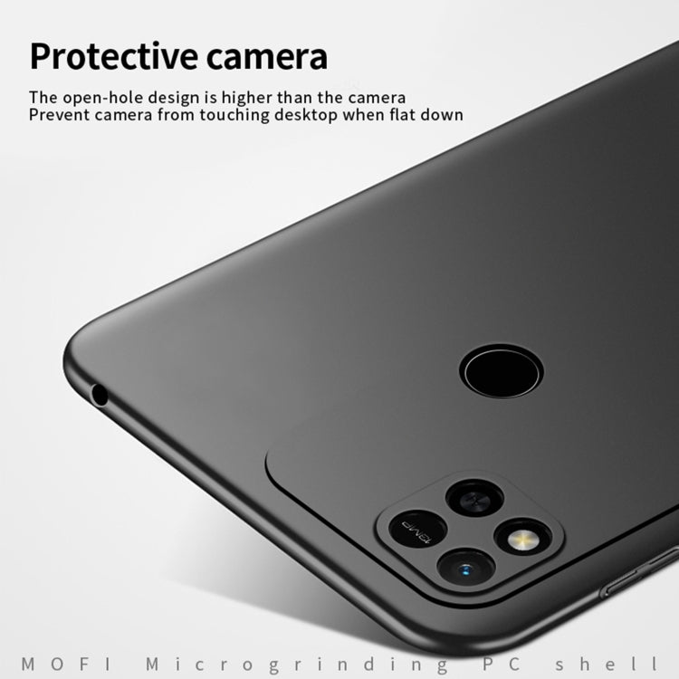 For Xiaomi Redmi 10A MOFI Frosted PC Ultra-thin Hard Case(Black) - Xiaomi Cases by MOFI | Online Shopping UK | buy2fix