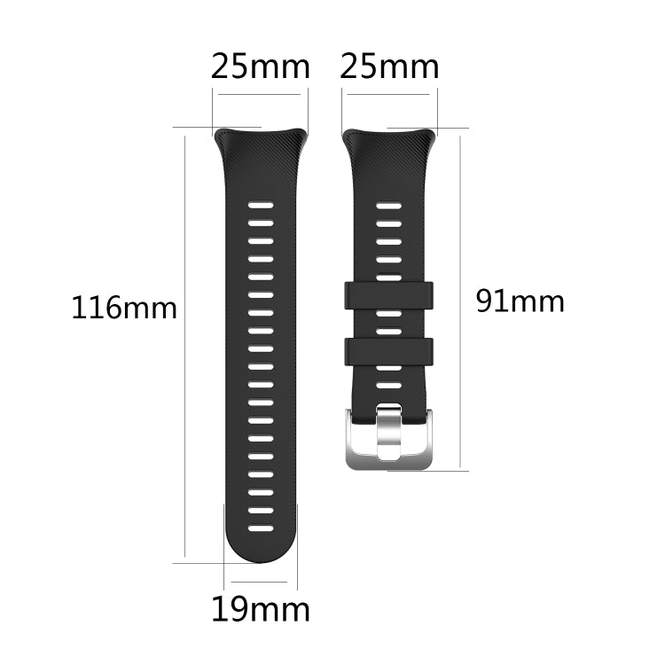 For Garmin Forerunner 45 / Forerunner 45S Universal Twill Solid Color Silicone Watch Band(Claret) - Watch Bands by buy2fix | Online Shopping UK | buy2fix