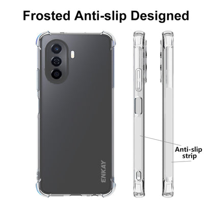 For Huawei Enjoy 50 4G / Nova Y70 Plus 4G Global ENKAY Clear TPU Shockproof Phone Case - Huawei Cases by ENKAY | Online Shopping UK | buy2fix