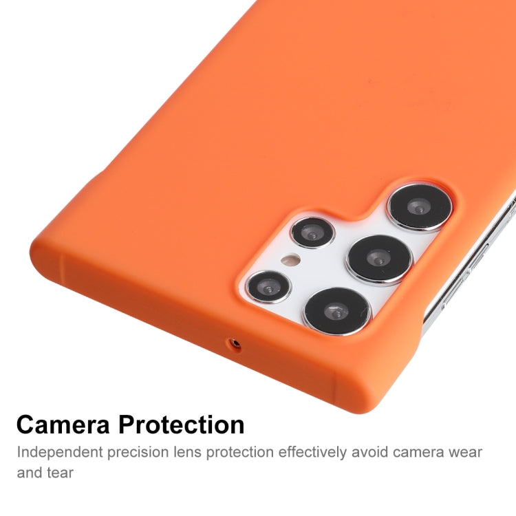 For Samsung Galaxy S23 Ultra 5G ENKAY Matte Frameless Hard PC Case(Orange) - Galaxy S23 Ultra 5G Cases by ENKAY | Online Shopping UK | buy2fix