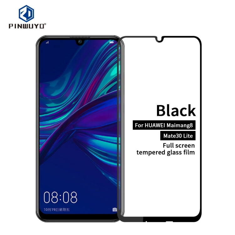 PINWUYO 9H 2.5D Full Glue Tempered Glass Film for Huawei Maimang 8 / Mate 30 Lite - Huawei Tempered Glass by PINWUYO | Online Shopping UK | buy2fix