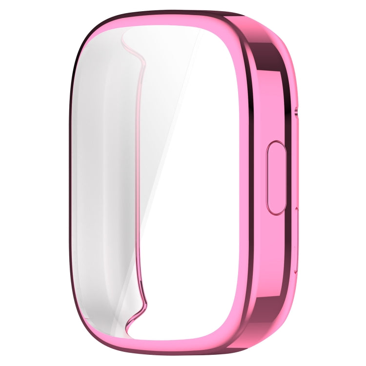 For Redmi Watch 3 TPU Fully Enclosed Watch Protective Case(Pink) - Watch Cases by buy2fix | Online Shopping UK | buy2fix