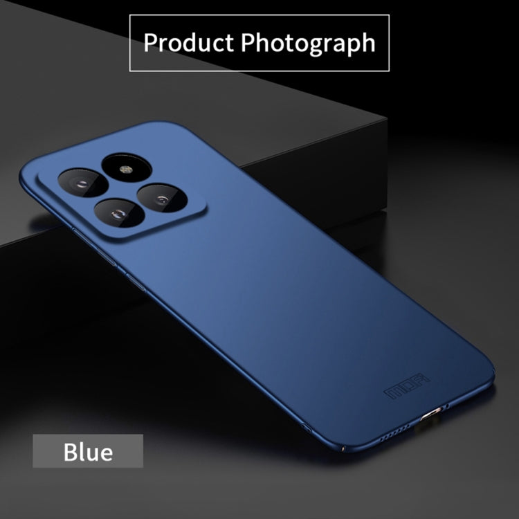 For?Xiaomi 14 Pro MOFI Micro-Frosted PC Ultra-thin Hard Phone Case(Blue) - 14 Pro Cases by MOFI | Online Shopping UK | buy2fix