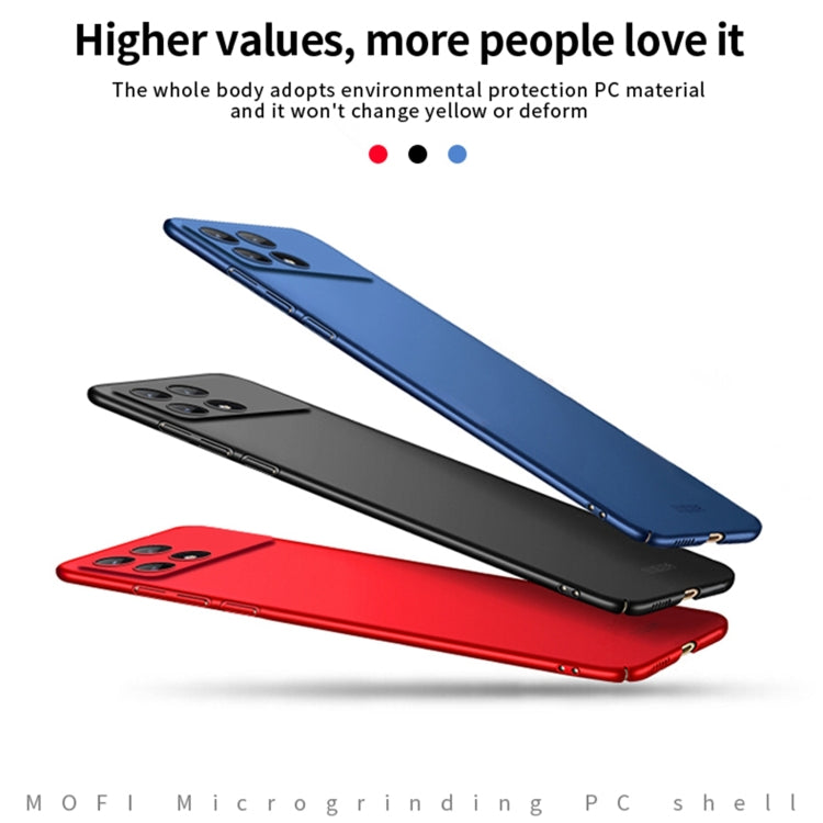 For Xiaomi Redmi K70E / Poco X6 Pro MOFI Micro-Frosted PC Ultra-thin Hard Phone Case(Red) - K70E Cases by MOFI | Online Shopping UK | buy2fix