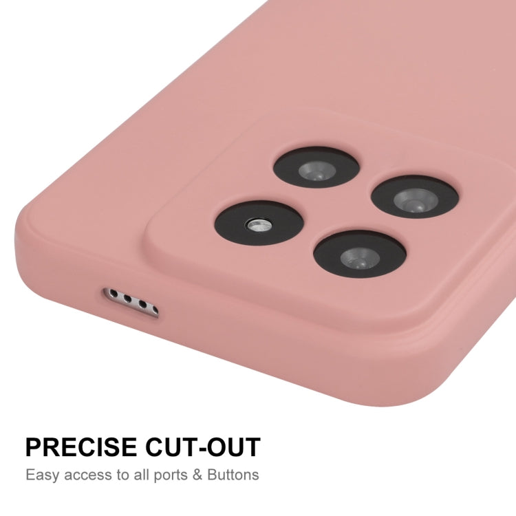 For Xiaomi 14 Pro ENKAY Hat-Prince Liquid Silicone Shockproof Soft Phone Case(Beige) - 14 Pro Cases by ENKAY | Online Shopping UK | buy2fix