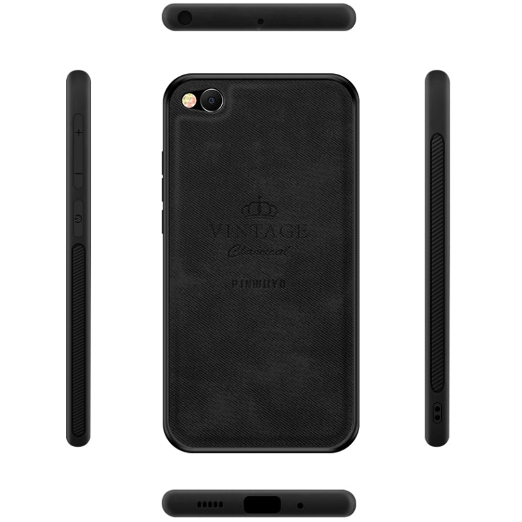 PINWUYO Shockproof Waterproof Full Coverage PC + TPU + Skin Protective Case for Xiaomi Redmi Go(Black) - Xiaomi Cases by PINWUYO | Online Shopping UK | buy2fix