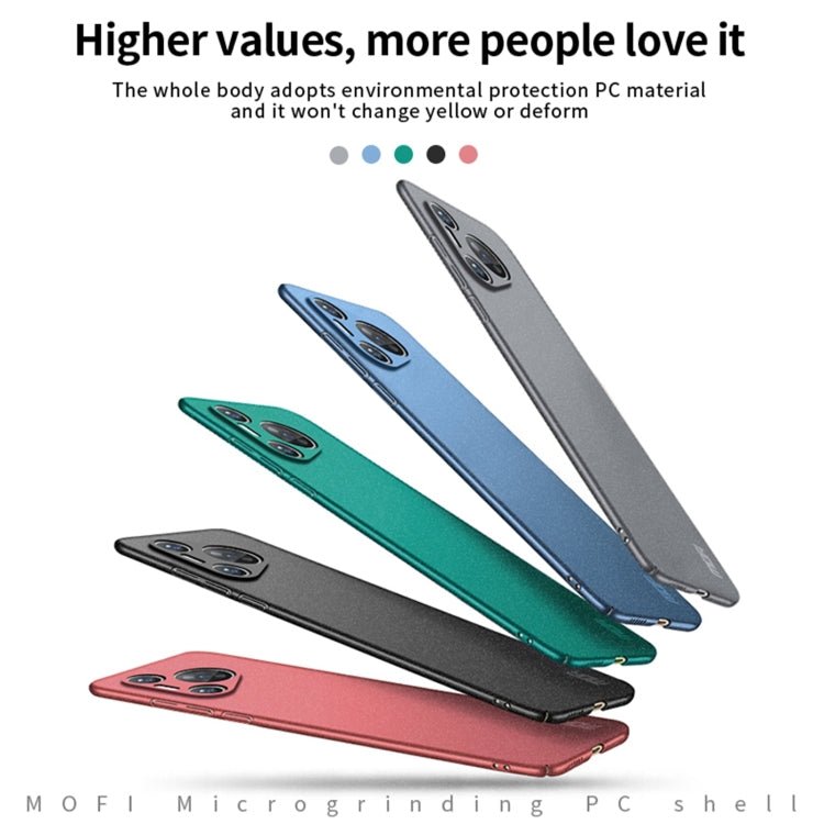 For Huawei Pura 70 Pro MOFI Fandun Series Frosted PC Ultra-thin All-inclusive Phone Case(Green) - Huawei Cases by MOFI | Online Shopping UK | buy2fix