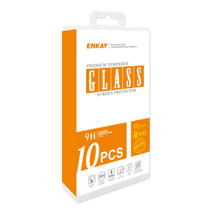 For Motorola Moto G72 / G71s 10pcs ENKAY Full Glue High Aluminum-silicon Tempered Glass Film - Motorola Tempered Glass by ENKAY | Online Shopping UK | buy2fix