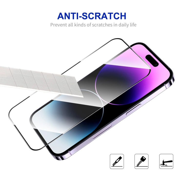 For iPhone 16 Plus 10pcs ENKAY Full Glue High Aluminum-silicon Tempered Glass Film - iPhone 16 Plus Tempered Glass by ENKAY | Online Shopping UK | buy2fix