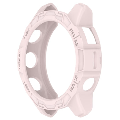 For Garmin Epix Pro / Epix Pro Gen 2 51mm / Fenix 7X / 7X Pro Armored TPU Half Wrapped Watch Protective Case(Pink) - Watch Cases by buy2fix | Online Shopping UK | buy2fix