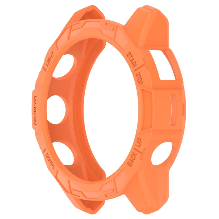 For Garmin Epix Pro / Epix Pro Gen 2 42mm / Fenix 7S / 7S Pro Armored TPU Half Wrapped Watch Protective Case(Orange) - Watch Cases by buy2fix | Online Shopping UK | buy2fix