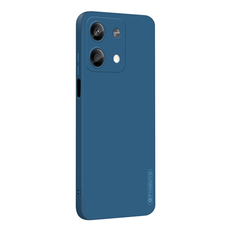 For Xiaomi Redmi Note 13 PINWUYO Sense Series Liquid Silicone TPU Phone Case(Blue) - Note 13 Cases by PINWUYO | Online Shopping UK | buy2fix